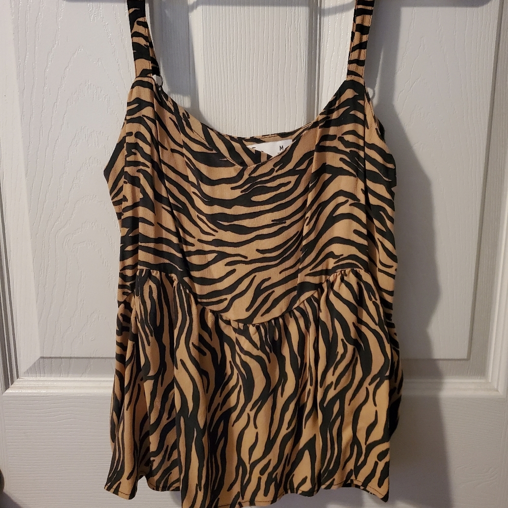 Tiger print top